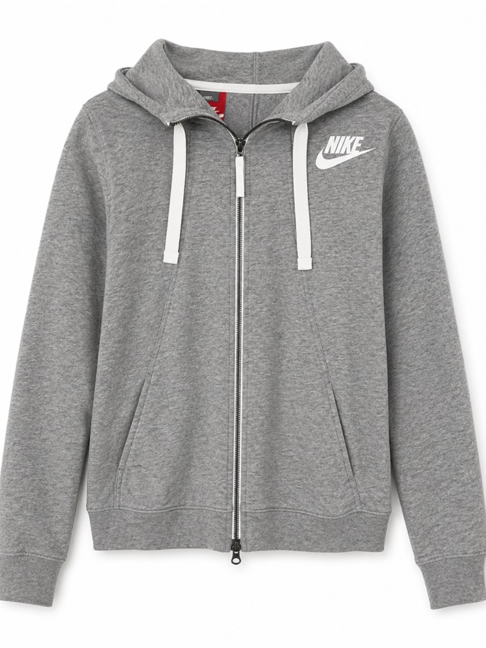 Nike Gray Full-Zip Hooded Sweatshirt